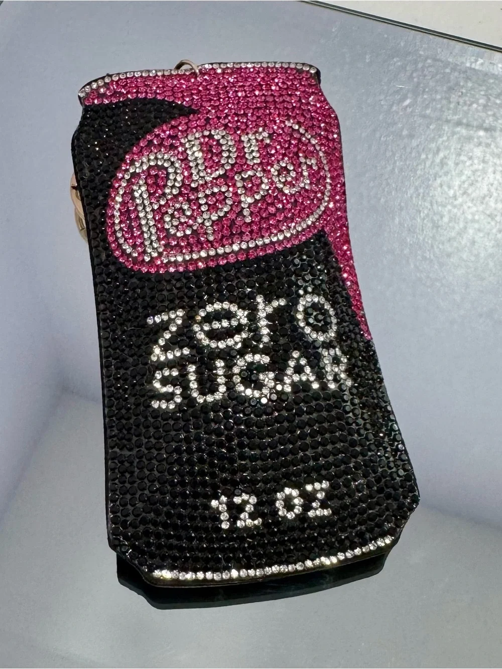 New Dr. Pepper Zero Sugar Crystal Keychain/Bag Charm